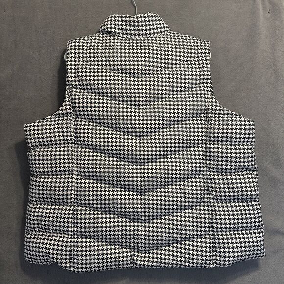 Lands' End Houndstooth Puffer Vest - Picture 4 of 8